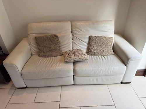 Natuzzi seat beige leather - 2,