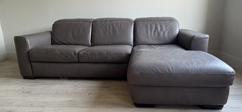 Genuine brown leather - genuine,