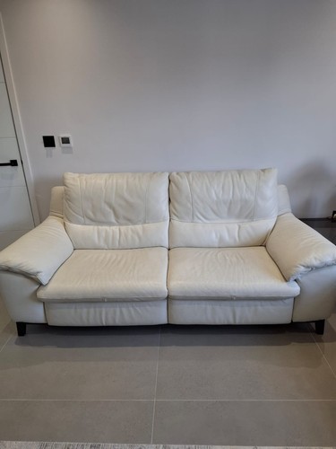 Natuzzi leather sofa reclining - leather,