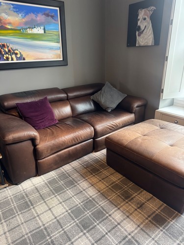 Natuzzi leather recliner sofa - natuzzi,