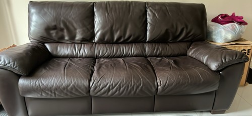 Natuzzi seater sofa brown - seater, in