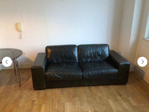 Natuzzi black leather - black,