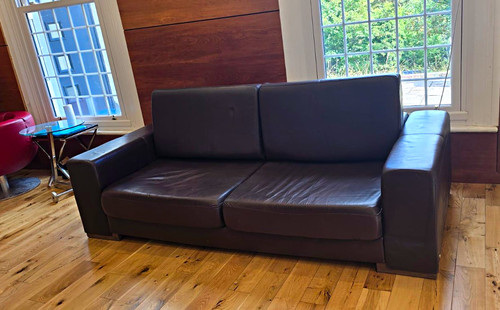 Natuzzi brown leather - natuzzi,