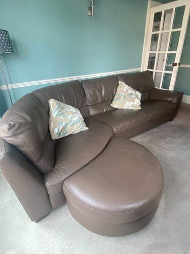 Natuzzi brown leather - natuzzi,