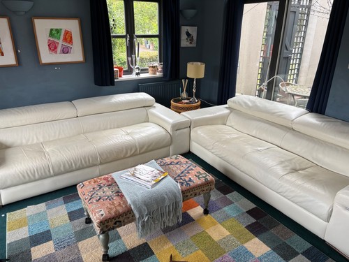 Natuzzi leather sofas - leather,