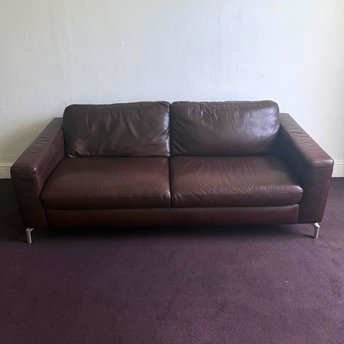 Natuzzi editions brown leather - editions,