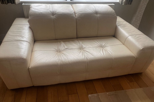Natuzzi seater white - 2,