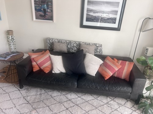 Natuzzi modern seater black - modern,