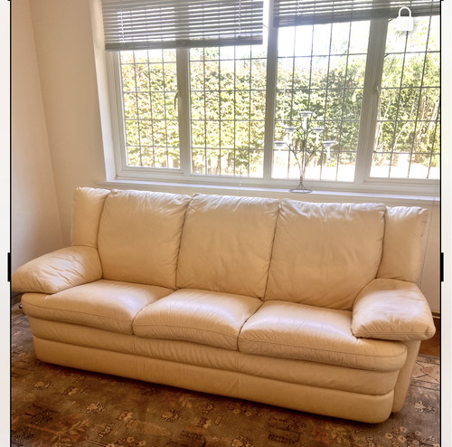 Natuzzi leather sofa