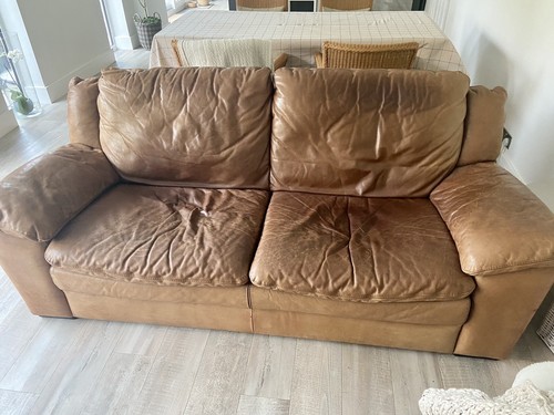Natuzzi leather seater sofa - leather,